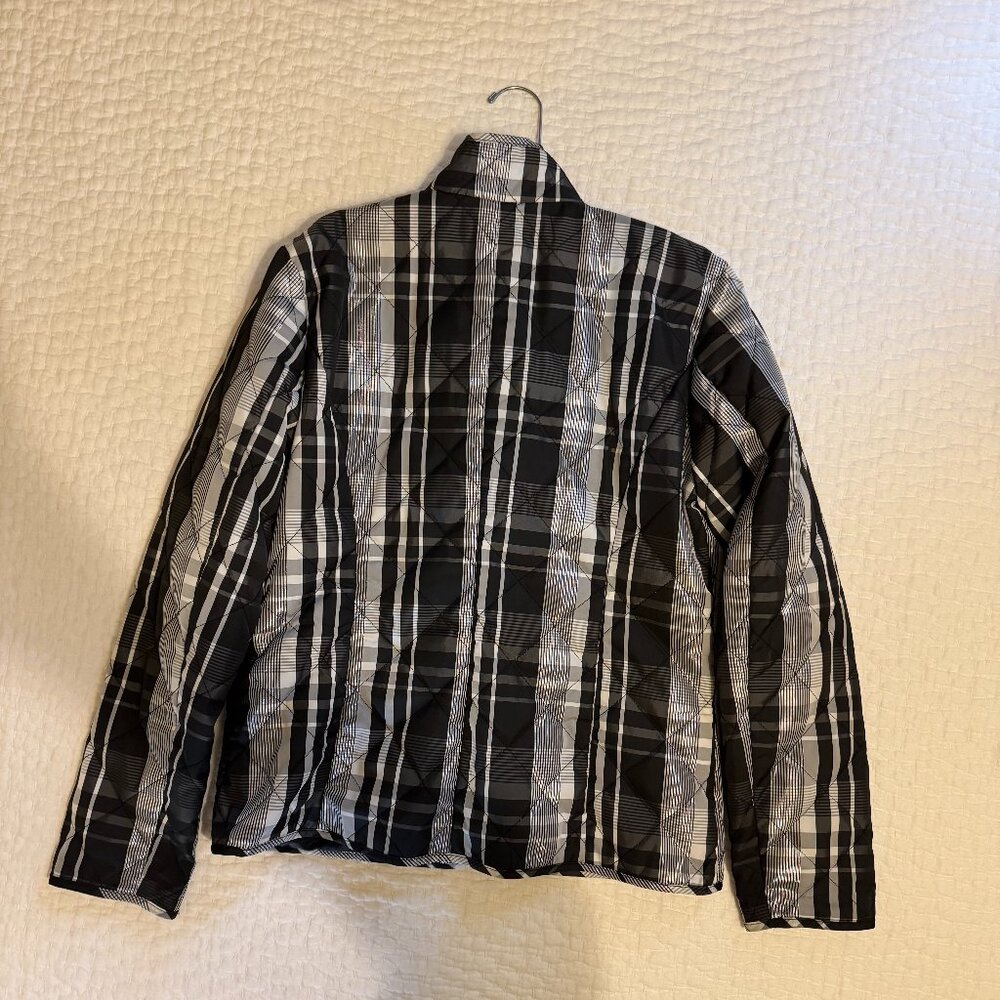 Peck & Peck Jacket Sz M in blk/gray/silver - Picture 3 of 14